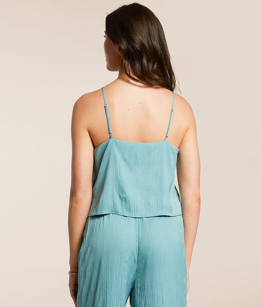 Z Supply NWT Fiore Crinkle Satin Cropped Tank Top - Size XS
