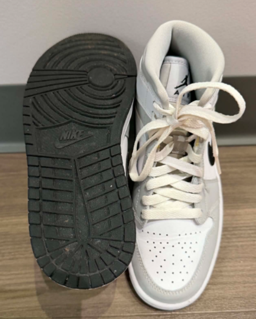 Nike Air Jordan 1 Mid Sneakers Smoke Grey-Size 6.5
