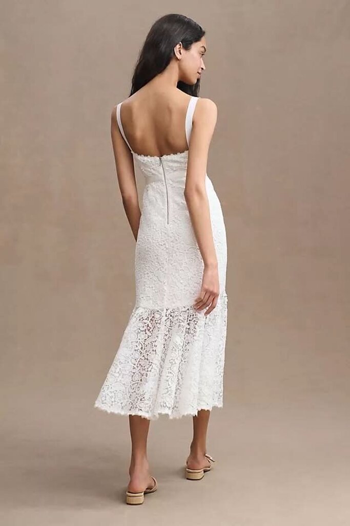 Saylor Malina Sleeveless Lace Cutout Midi Dress - Size Small