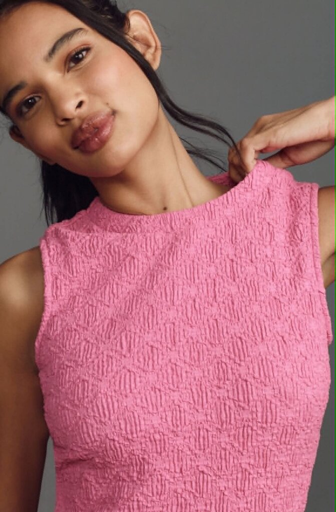 Anthropologie Textured Slim Knit Mini Dress - Size Large(Retails $128)