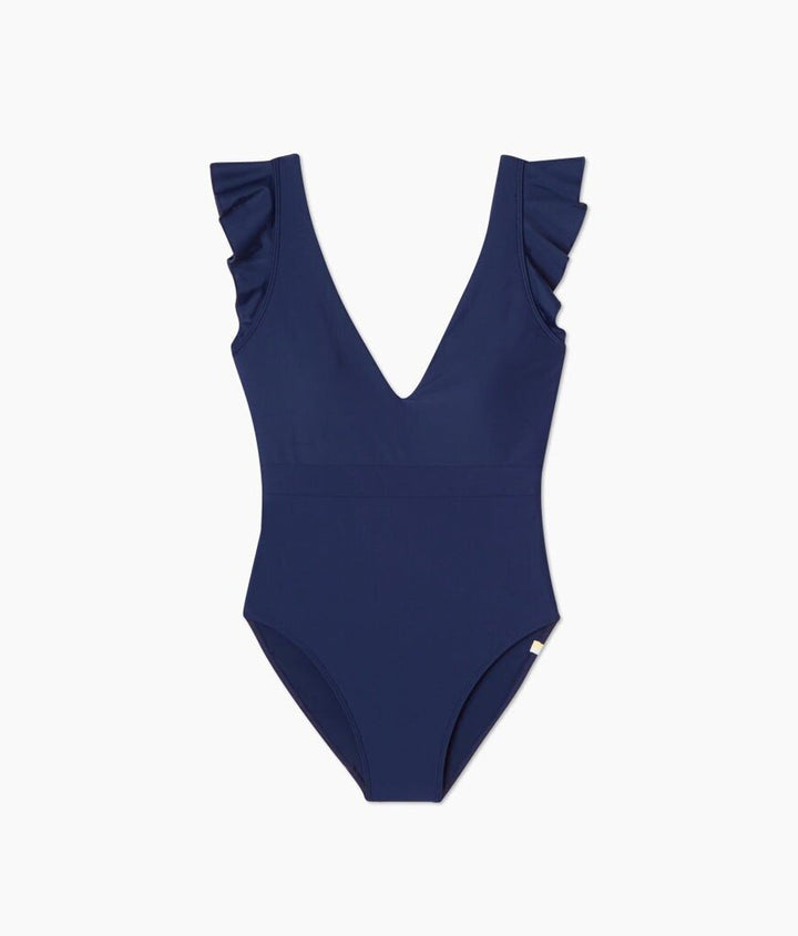 Summersalt NWT Ruffle Backflip Swimsuit in Deep Sea- Size 10