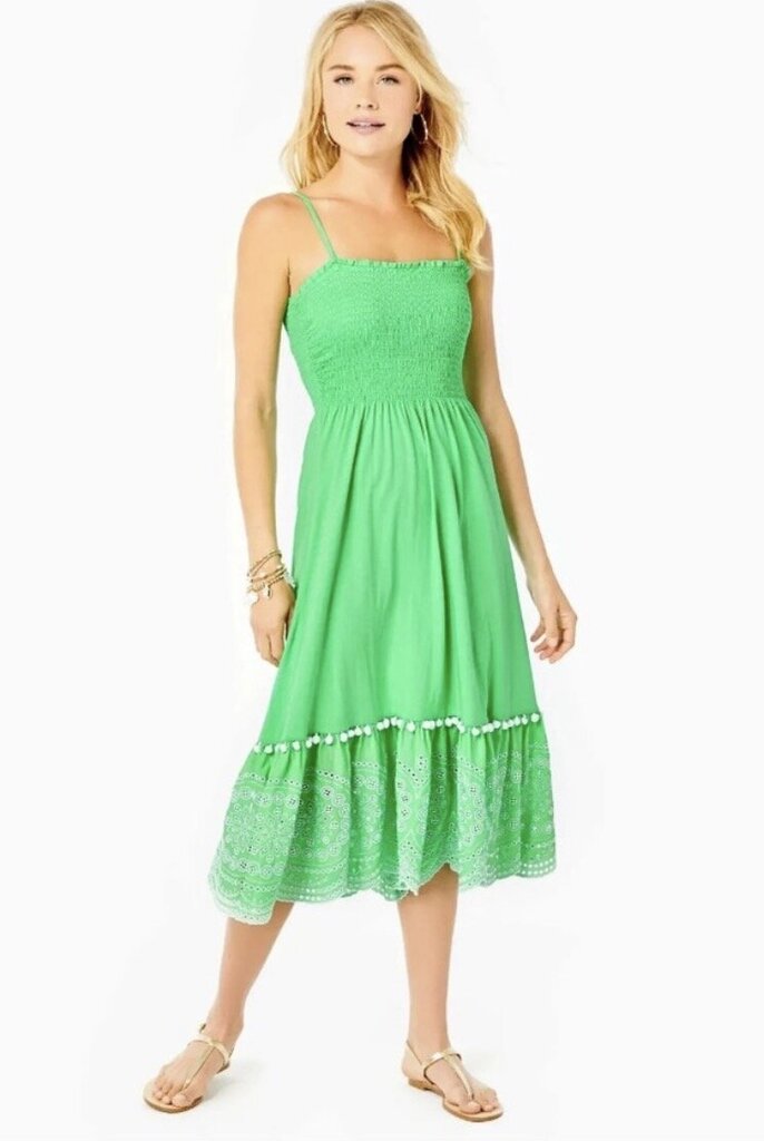 Lilly Pulitzer Modesto Dress in Cabana Green - Size Small
