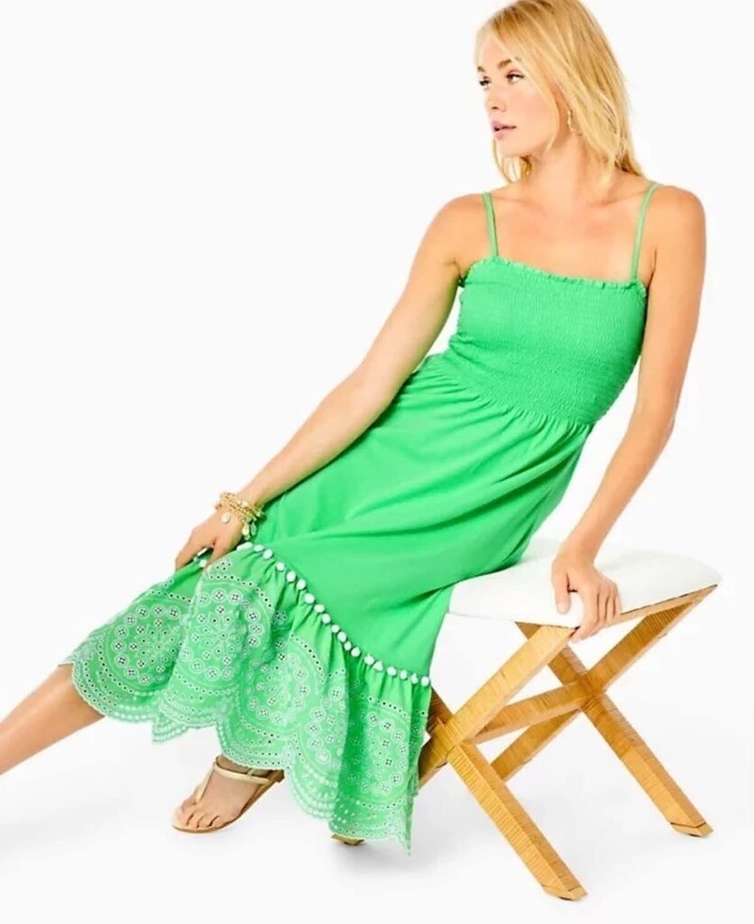 Lilly Pulitzer Modesto Dress in Cabana Green - Size Small
