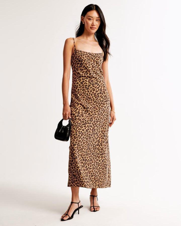Abercrombie & Fitch NWT The A&F Julia Slip Maxi Dress - Size Small P (Retails for $90)