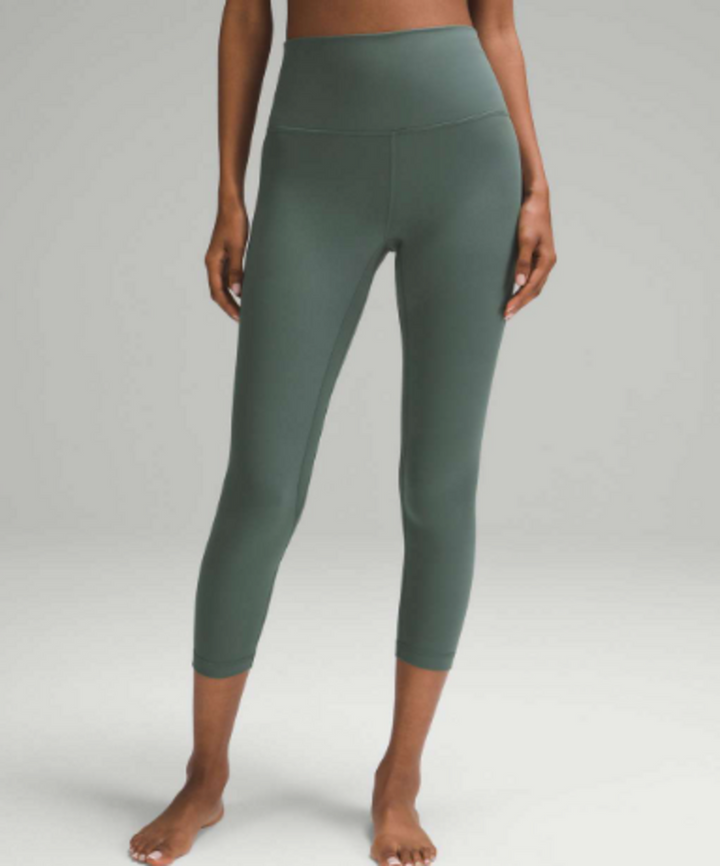 Lululemon NWT Align High-Rise Crop 23" In Dark Forest - Size 12