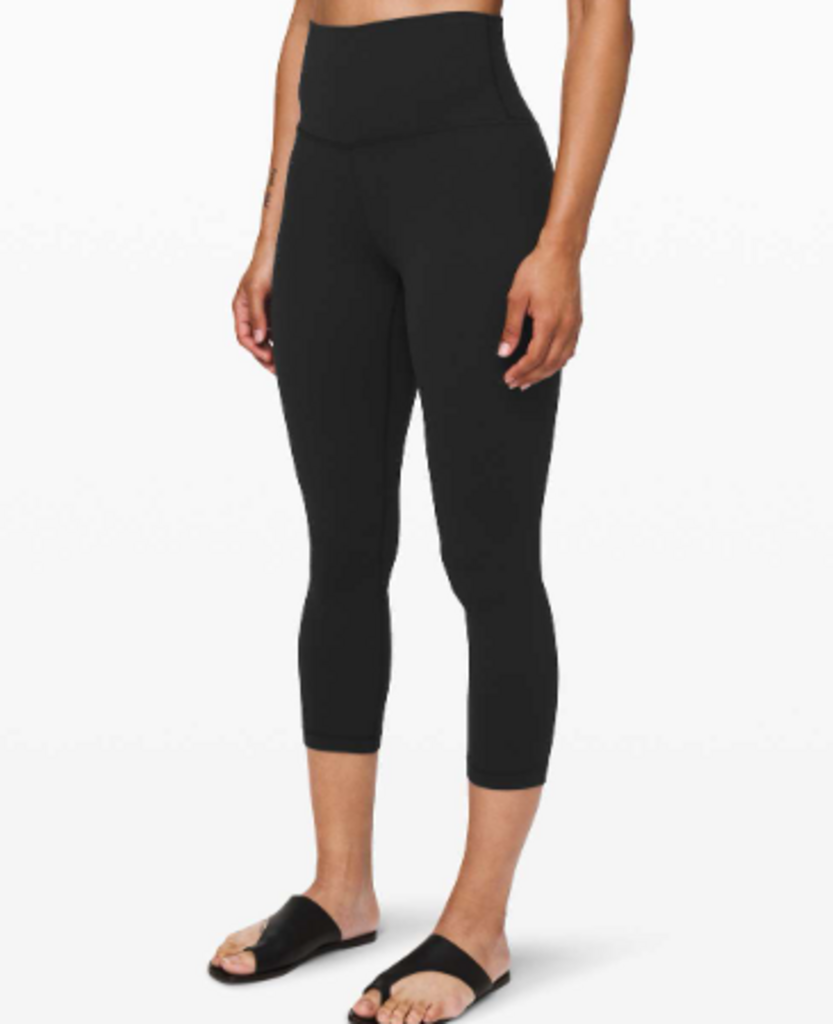 Lululemon NWT Align Crop *21" In Black - Size 12