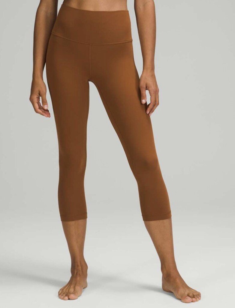 Lululemon Align High-Rise Crop 21* in Copper Brown (Retails for $88) - Size 12