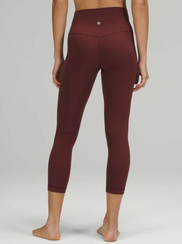 Lululemon Align High-Rise Crop 23" in Red Merlot (Retails for $88) - Size 12