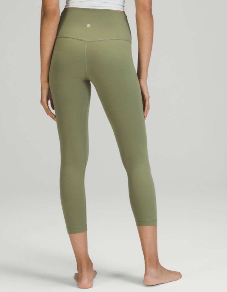 Lululemon Align High-Rise Crop 23" in Green Twill (Retails for $88) - Size 12
