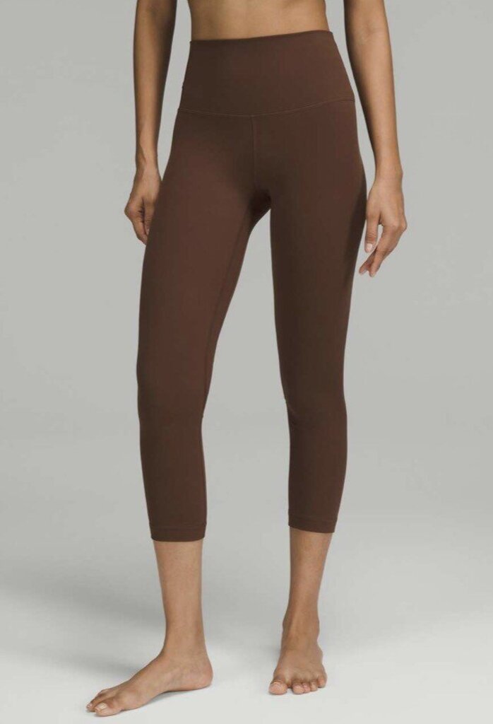Lululemon Align High-Rise Crop 23" in Java (Retails for $88) - Size 12