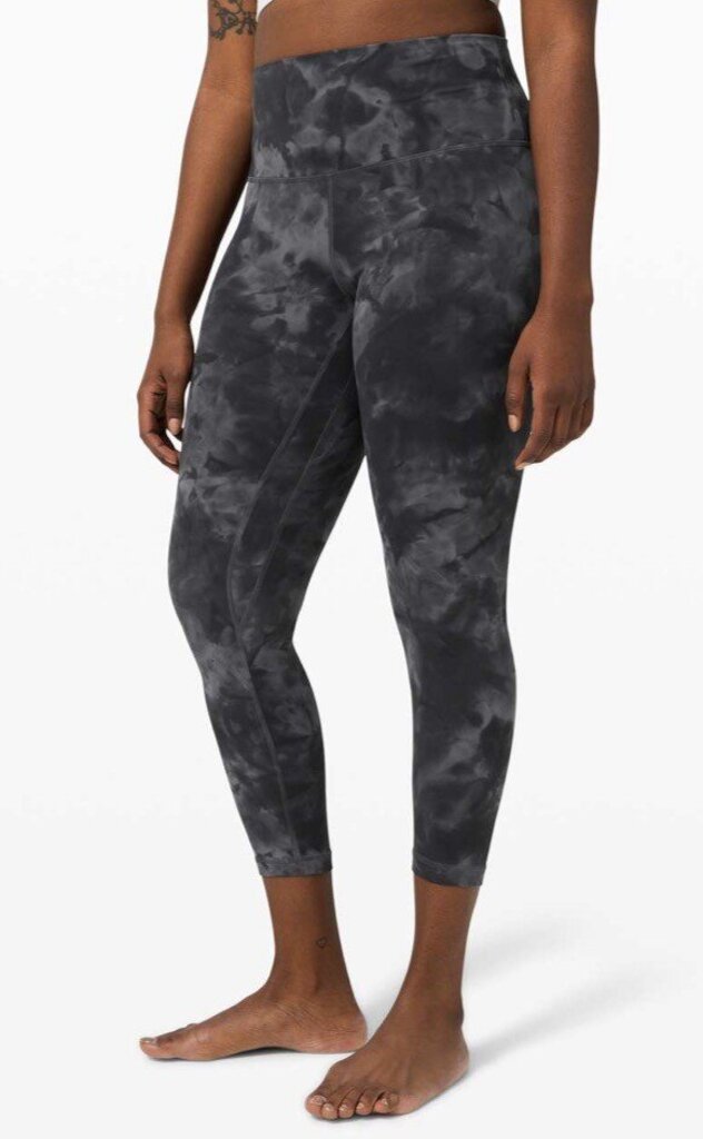 Lululemon Align Pant 25" *Diamond Dye in Pitch Grey Graphite Grey (Retails for $118) - Size 12