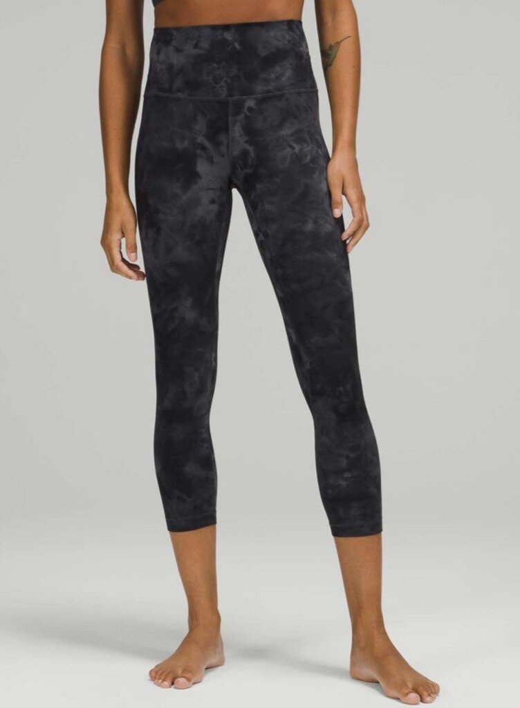 Lululemon Align High-Rise Crop 23" in Pitch Grey Graphite Grey (Retails for $98) - Size 12