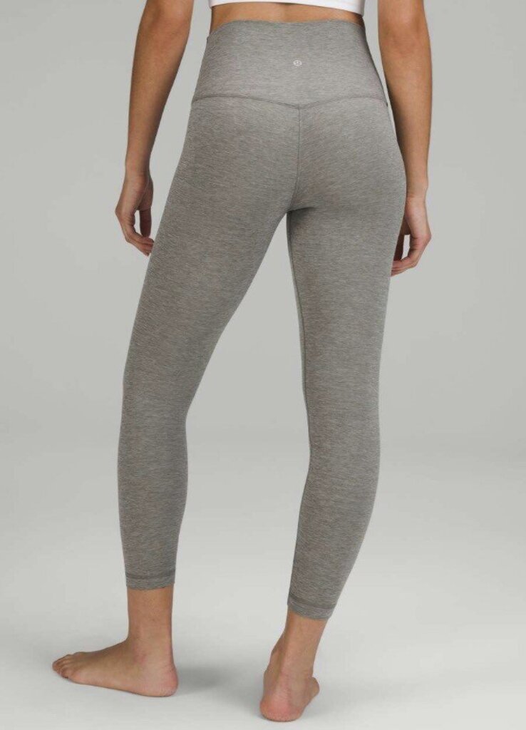 Lululemon Align High-Rise Pant 25" in Heathered Grey Sage (Retails for $98) - Size 12
