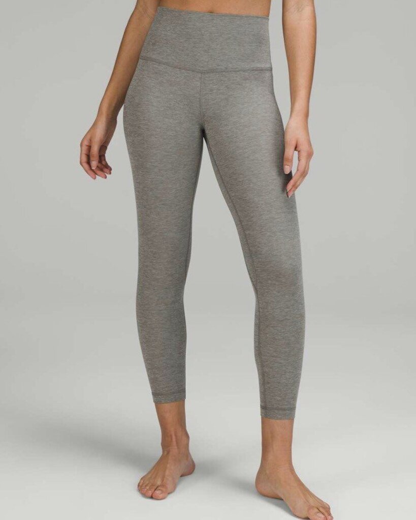 Lululemon Align High-Rise Pant 25" in Heathered Grey Sage (Retails for $98) - Size 12