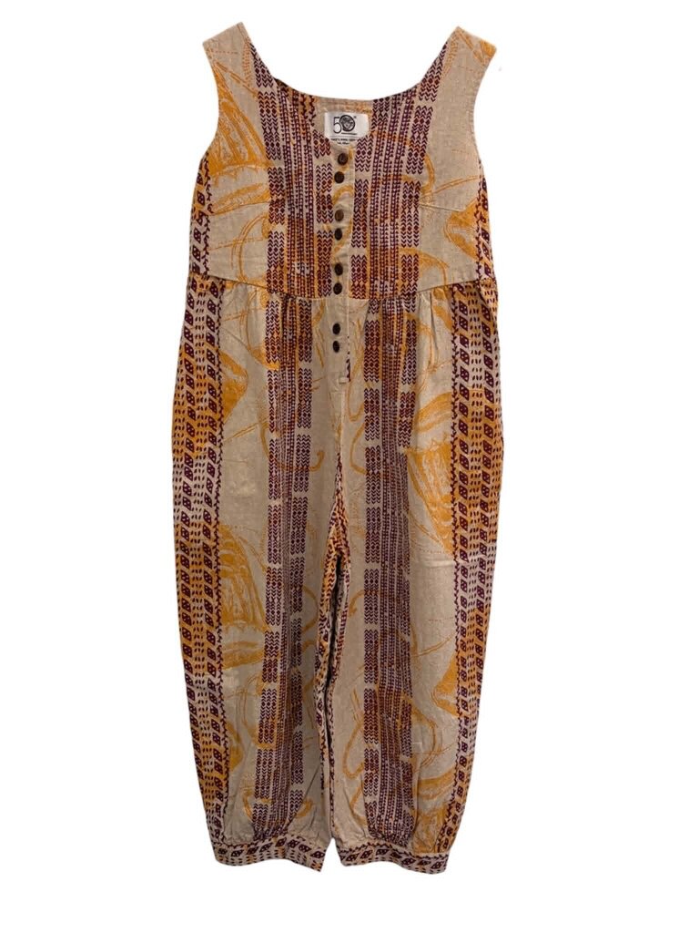 Nake'U Awai Designs Button Up Jumpsuit - Size Small