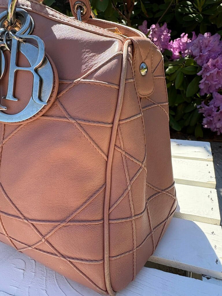 Christian Dior Cannage Granville Polochon Bag