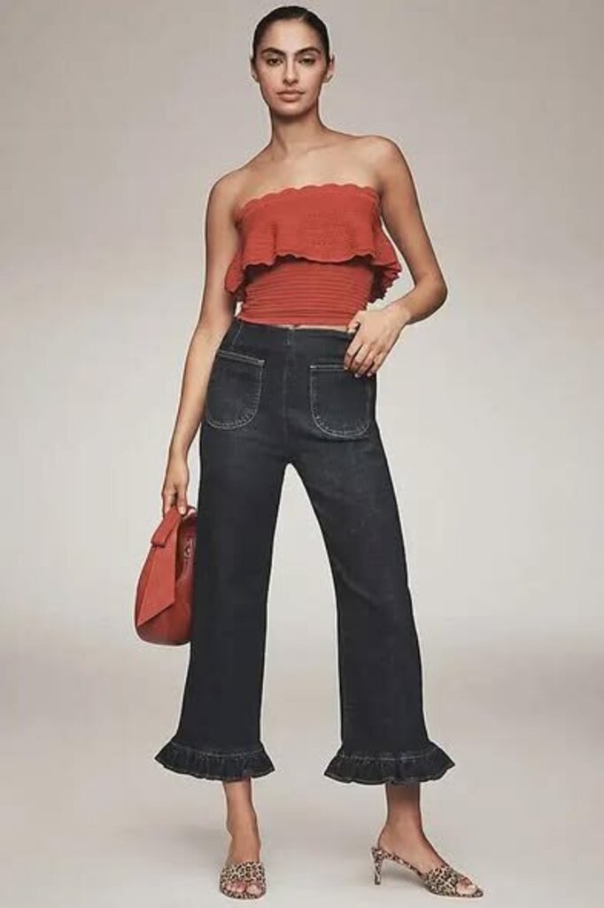Maeve Colette Wide-Leg Pants In Goethitite Wash - Size 27