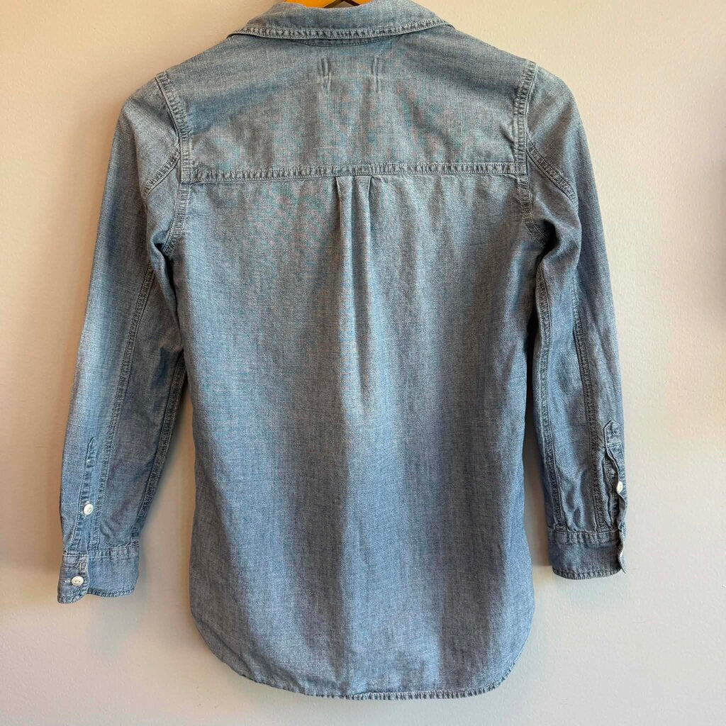 Madewell Chambray Button Down Shirt - Size XXS