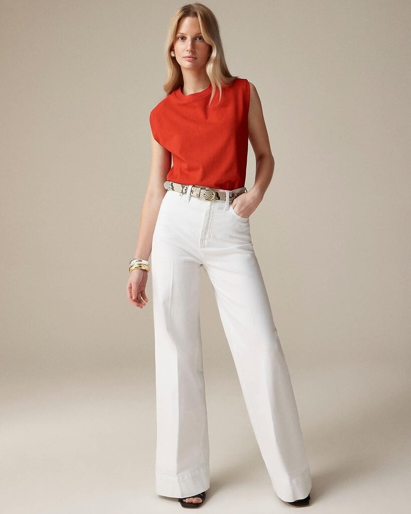J Crew Wide-leg Denim Trouser - Size 30