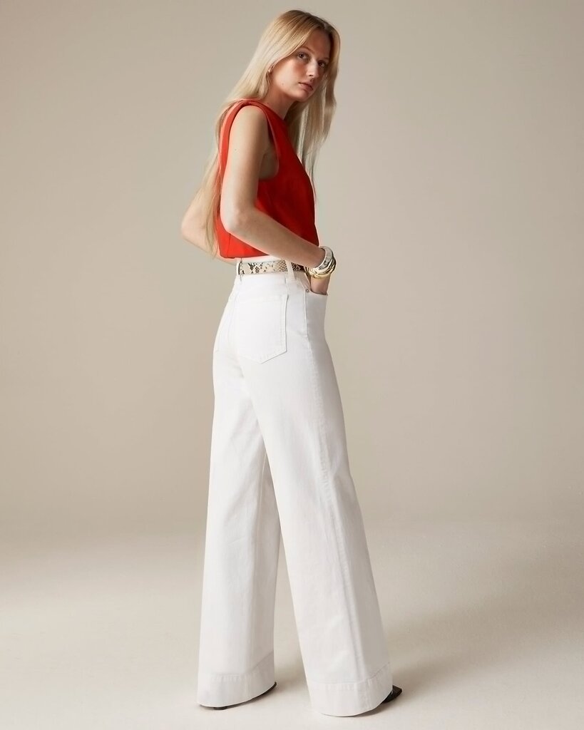 J Crew Wide-leg Denim Trouser - Size 30