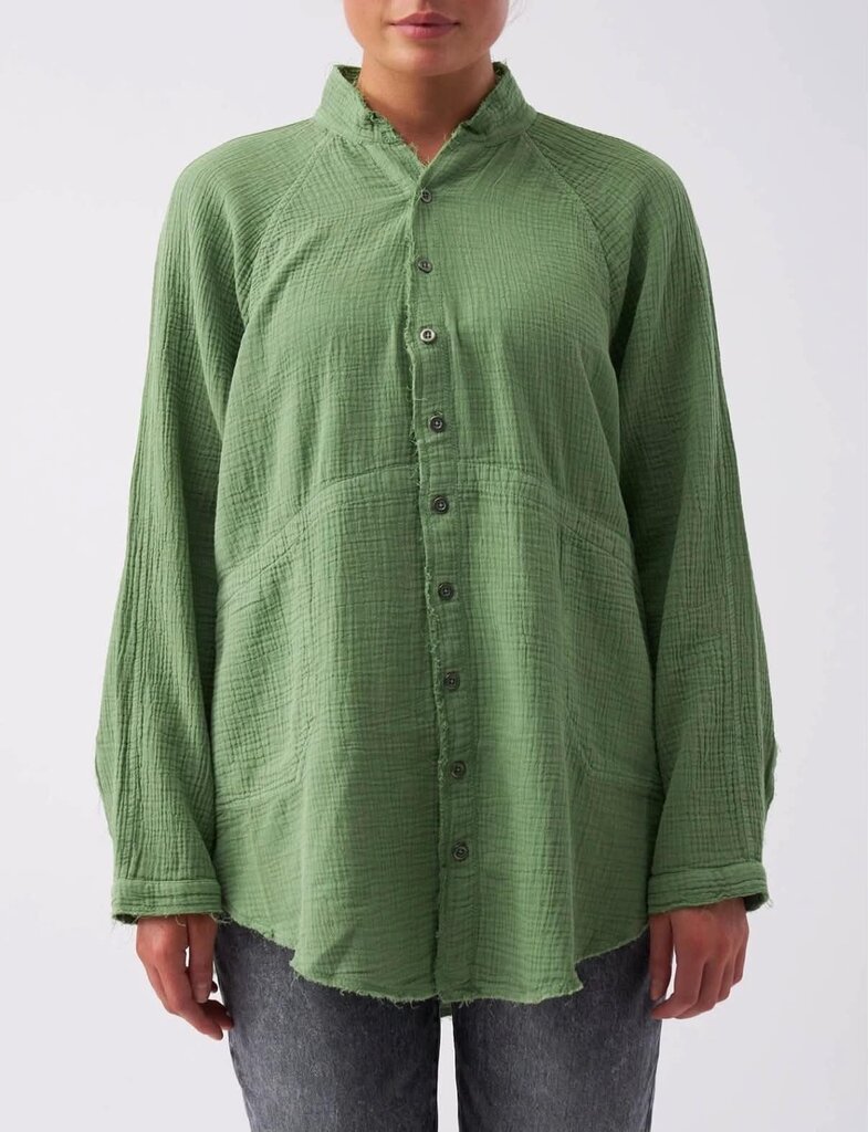 Free People Summer Daydream Top in Cool Moss - Size XS