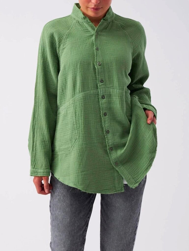 Free People Summer Daydream Top in Cool Moss - Size XS