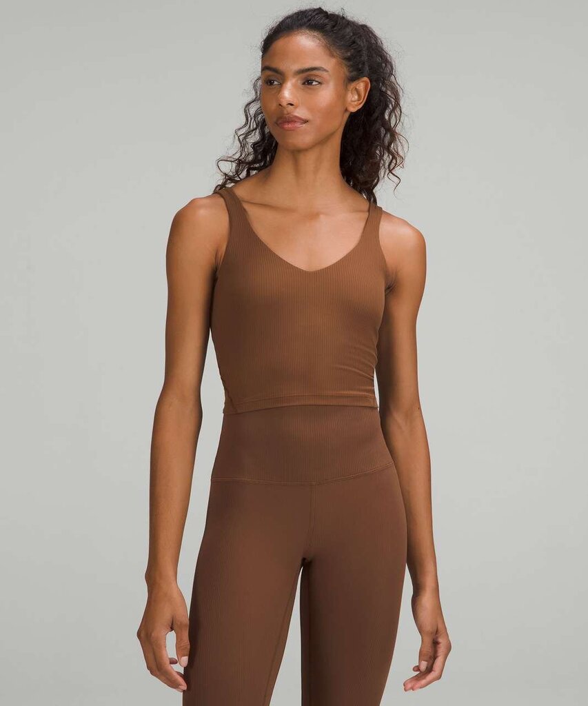 Lululemon Align Ribbed Tank Top in Roasted Brown - Size 12