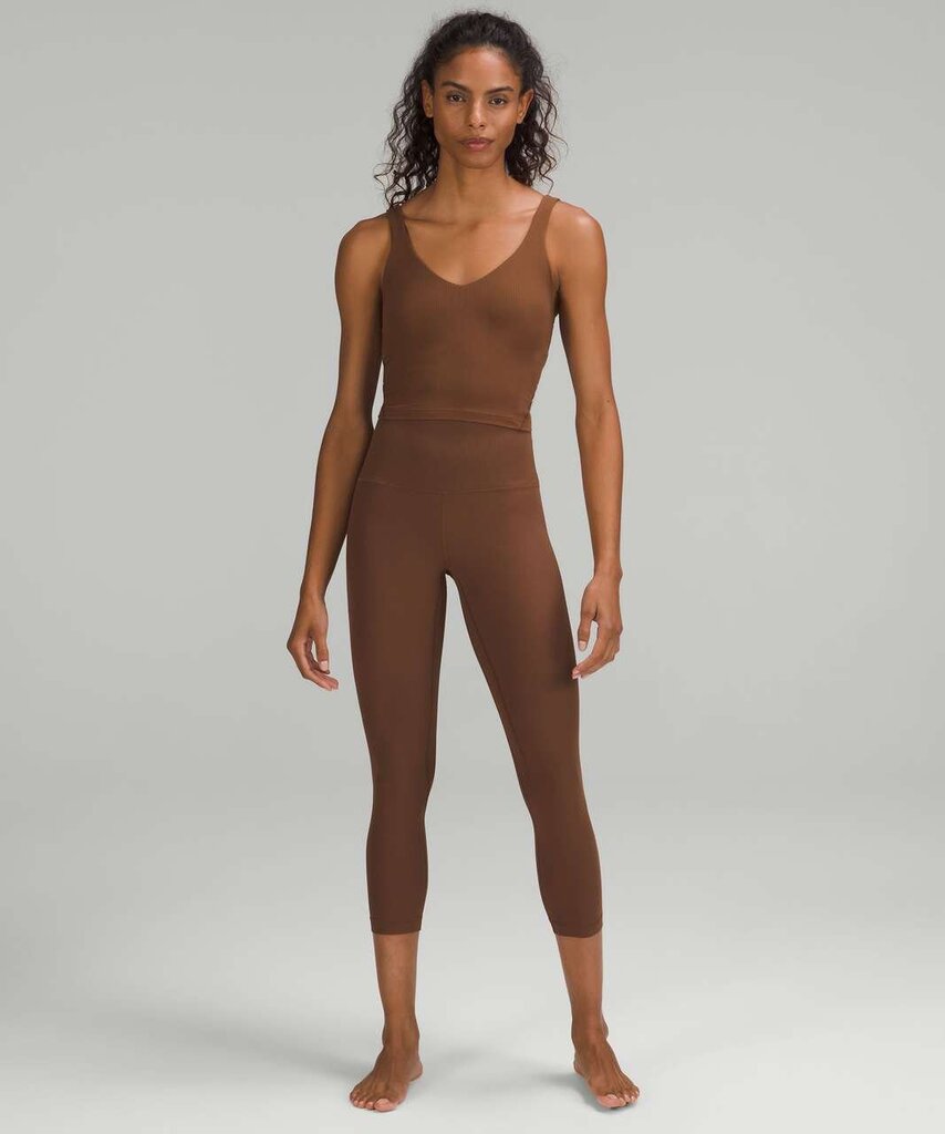 Lululemon Align Ribbed Tank Top in Roasted Brown - Size 12