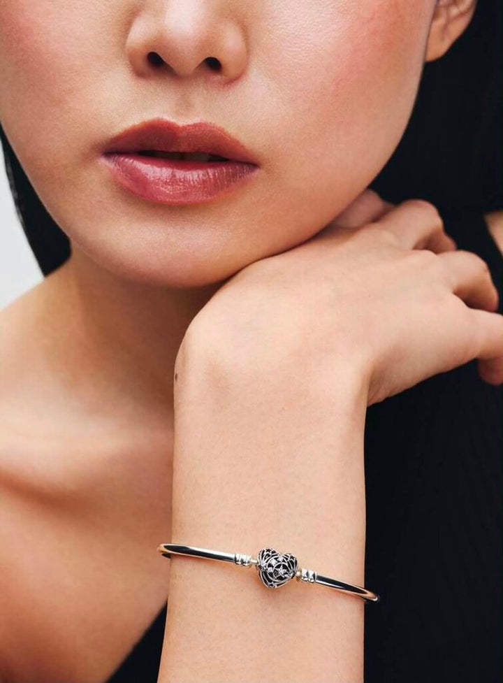 Pandora Celestial Heart Clasp Bangle