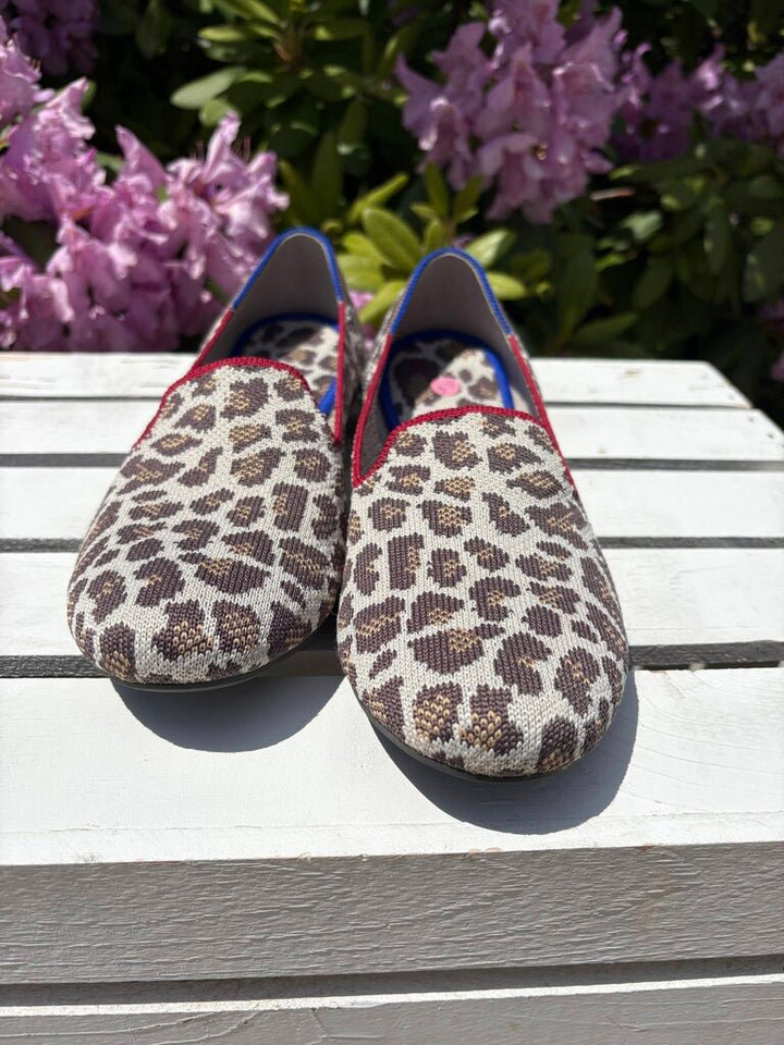 Rothy’s The Loafer In Mocha Spot Animal Print - Size 8.5