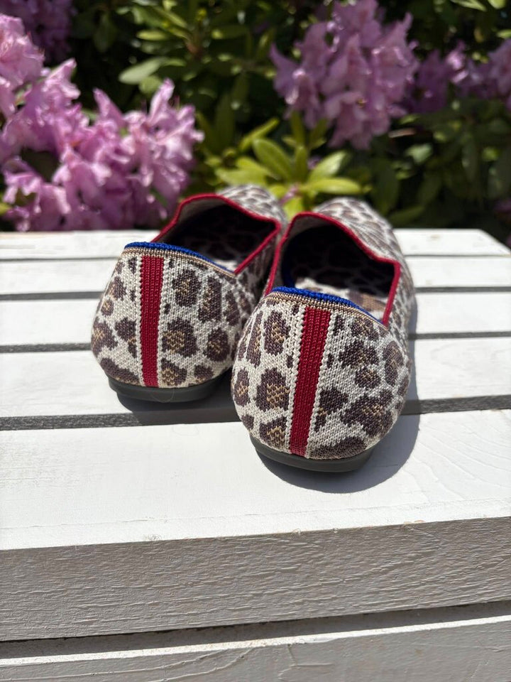 Rothy’s The Loafer In Mocha Spot Animal Print - Size 8.5