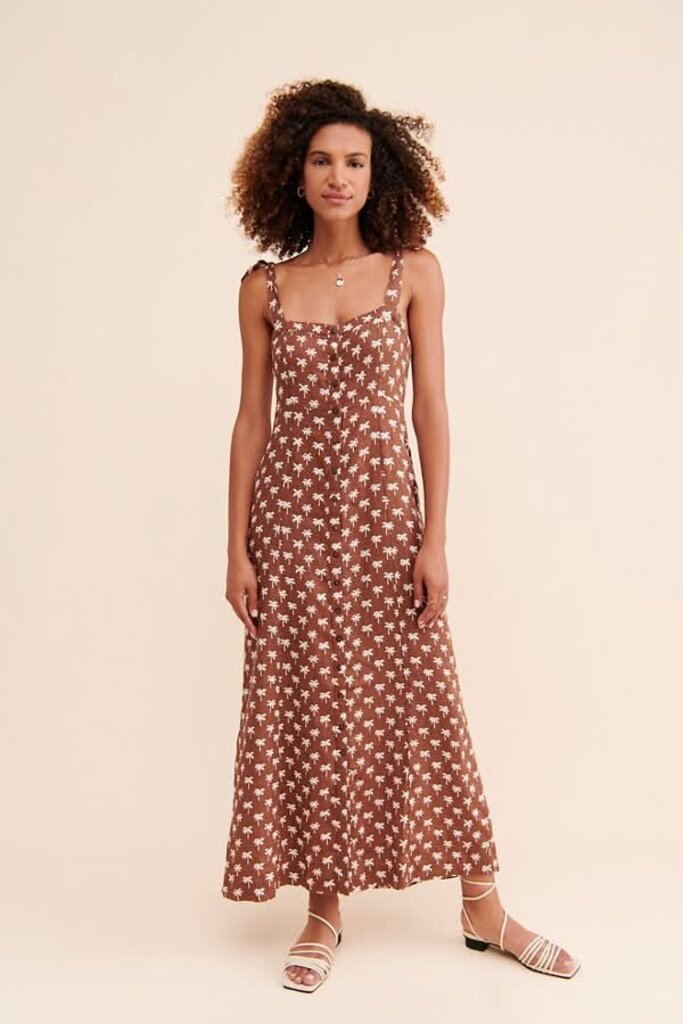 Faherty Kendall Palm Tree Dress - Size XS