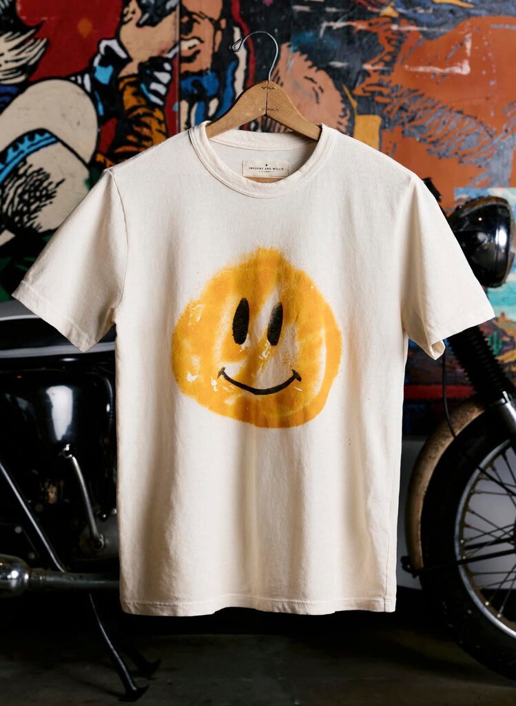 Imogene and Willie The Smiley Tee - Size Small