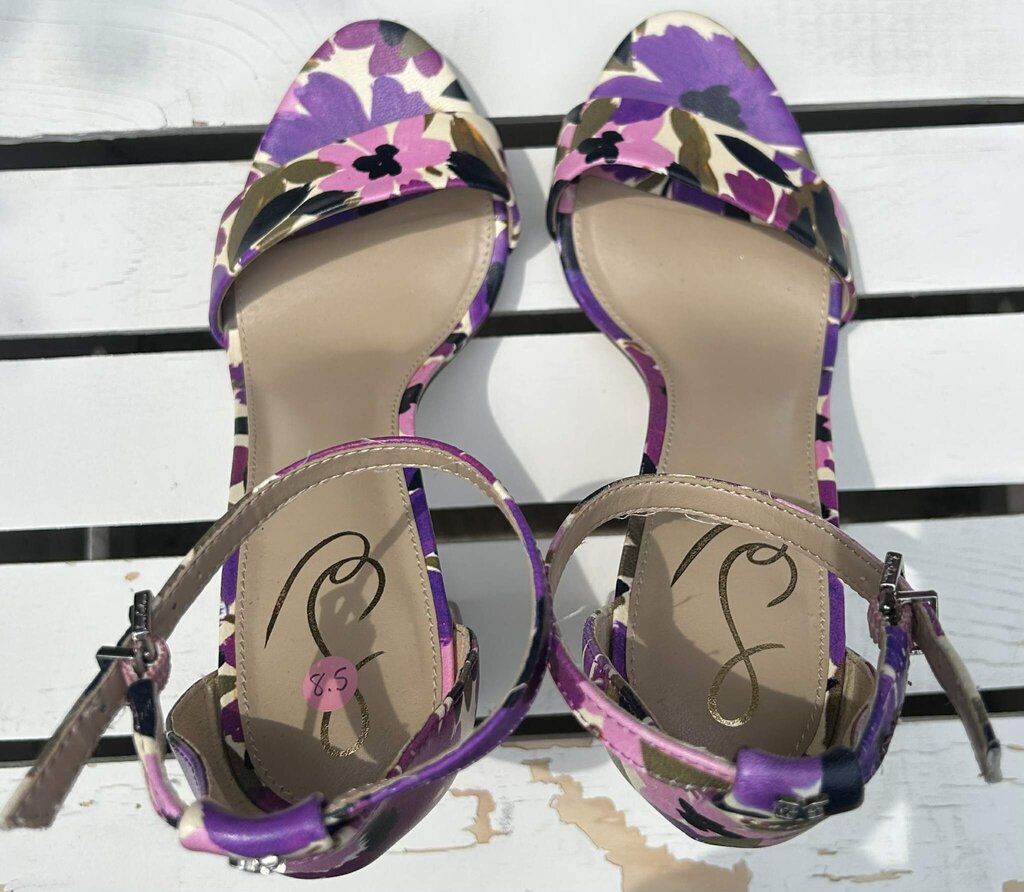 Sam Edelman Floral Block Heels - Size 8.5