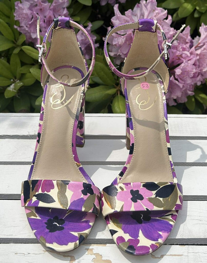 Sam Edelman Floral Block Heels - Size 8.5