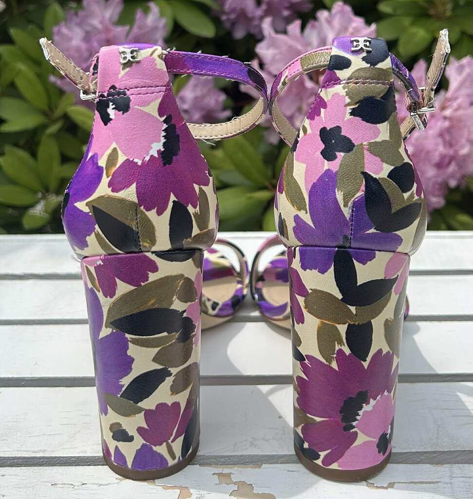 Sam Edelman Floral Block Heels - Size 8.5