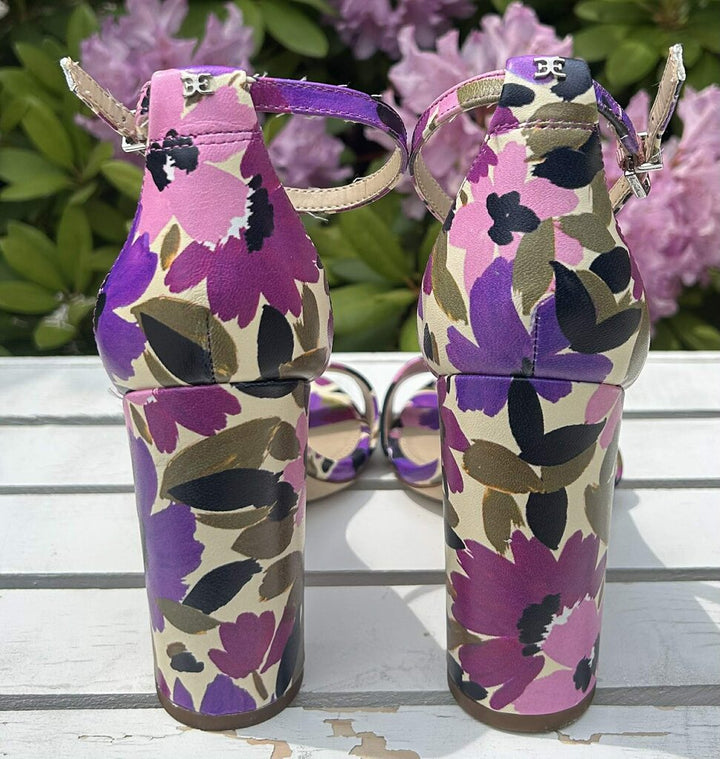 Sam Edelman Floral Block Heels - Size 8.5