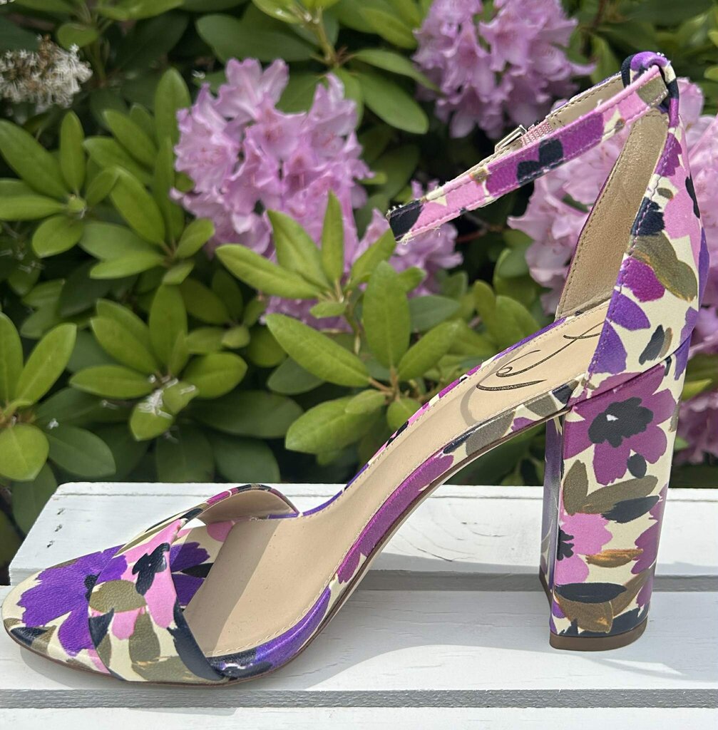 Sam Edelman Floral Block Heels - Size 8.5