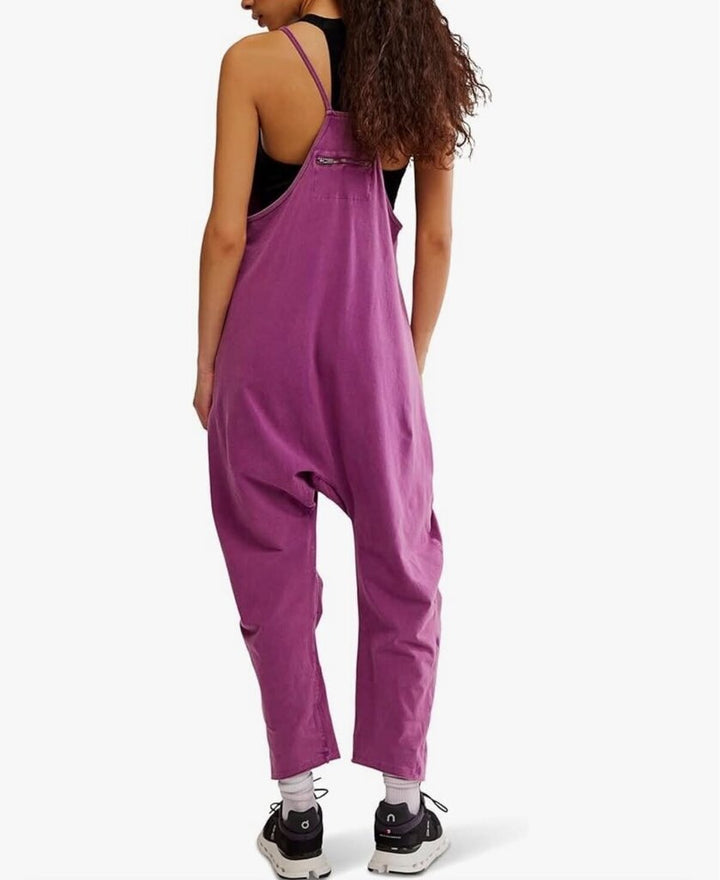 Free People Hot Shot Onesie in Deep Mulberry - Size XS