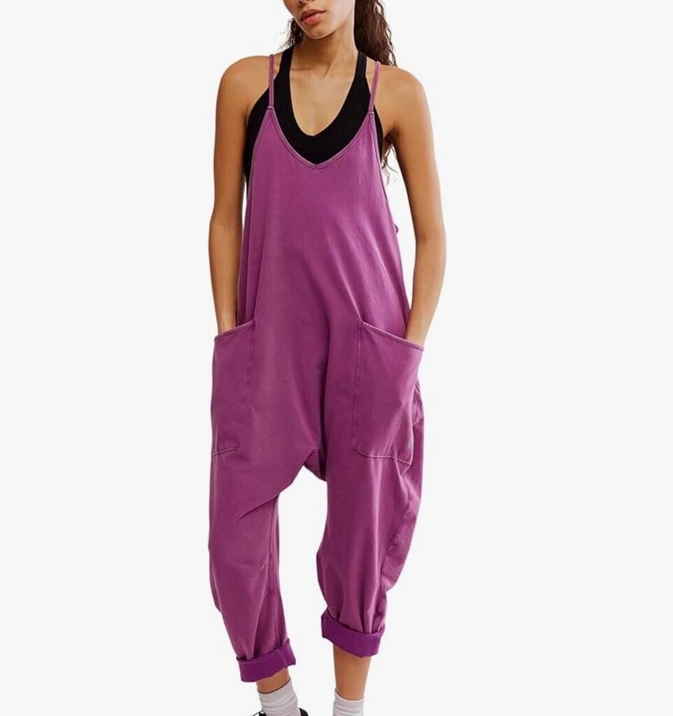 Free People Hot Shot Onesie in Deep Mulberry - Size XS