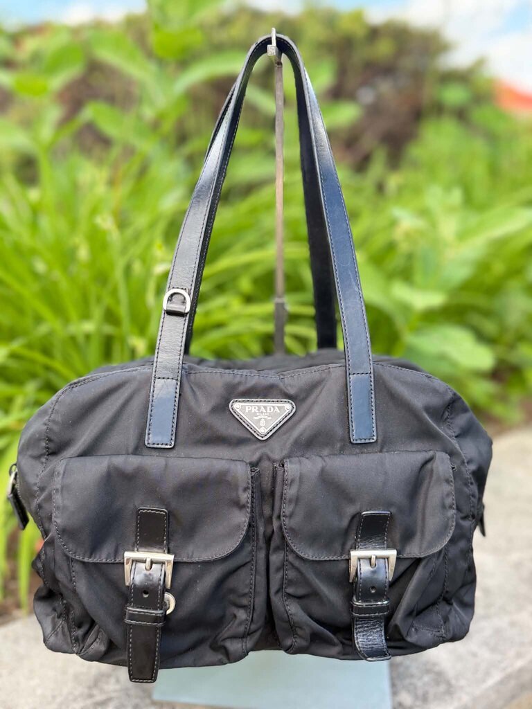 Prada Buckle Nylon Bag