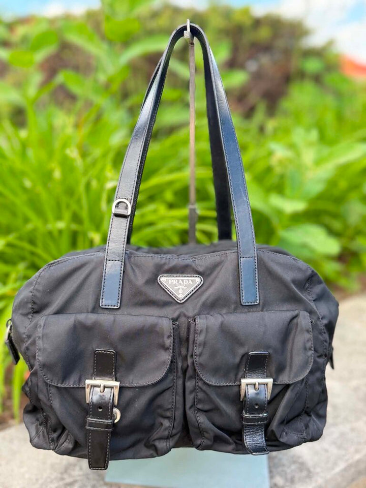 Prada Buckle Nylon Bag
