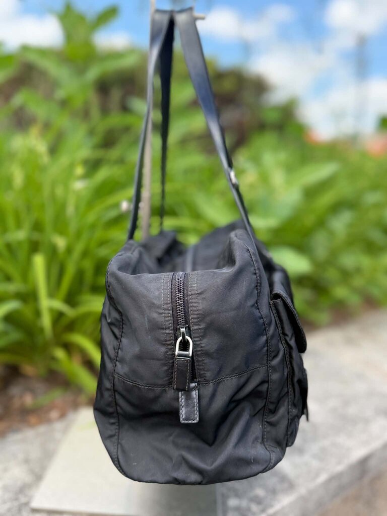 Prada Buckle Nylon Bag