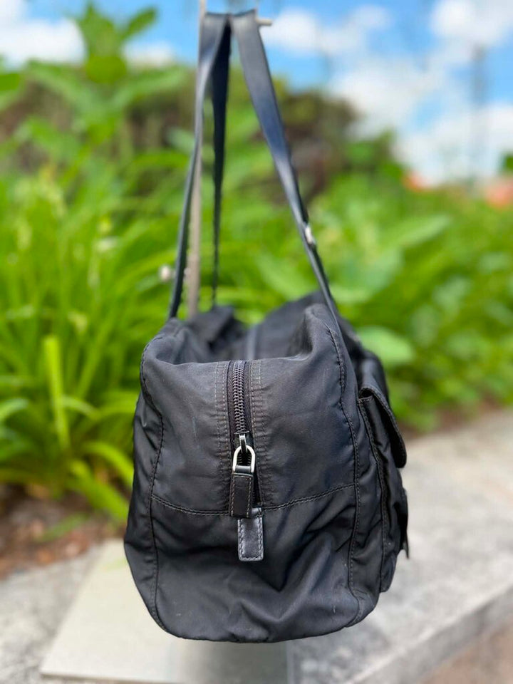 Prada Buckle Nylon Bag