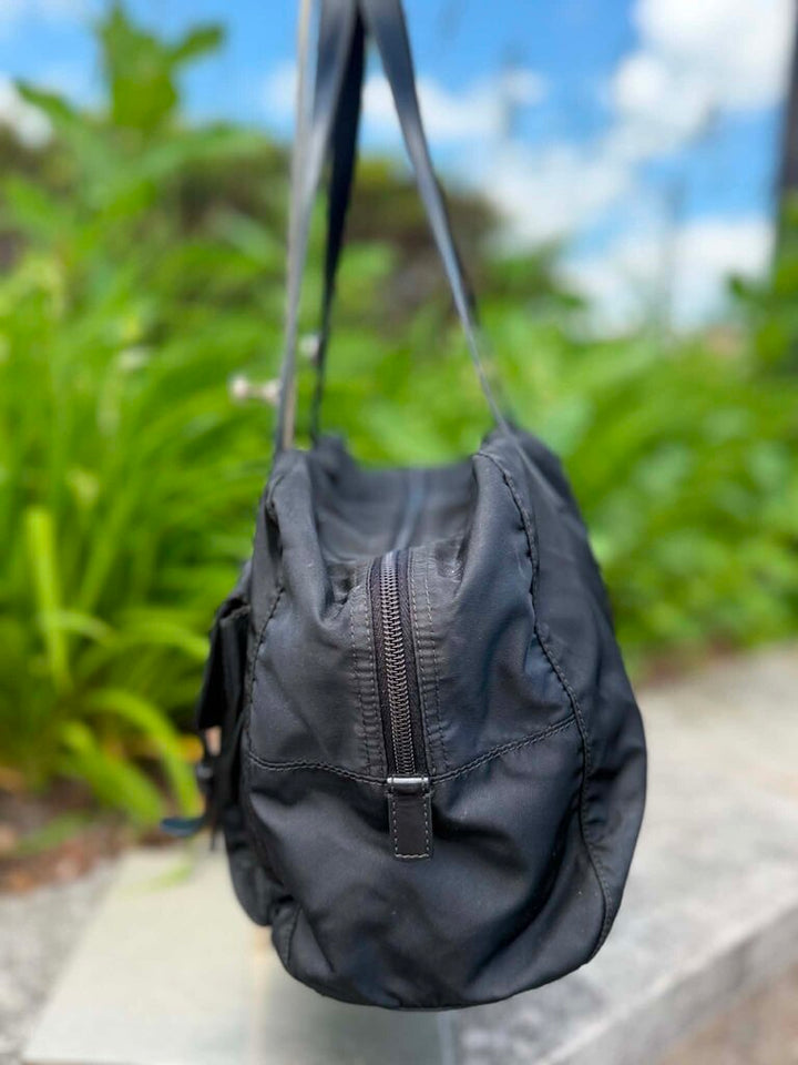Prada Buckle Nylon Bag