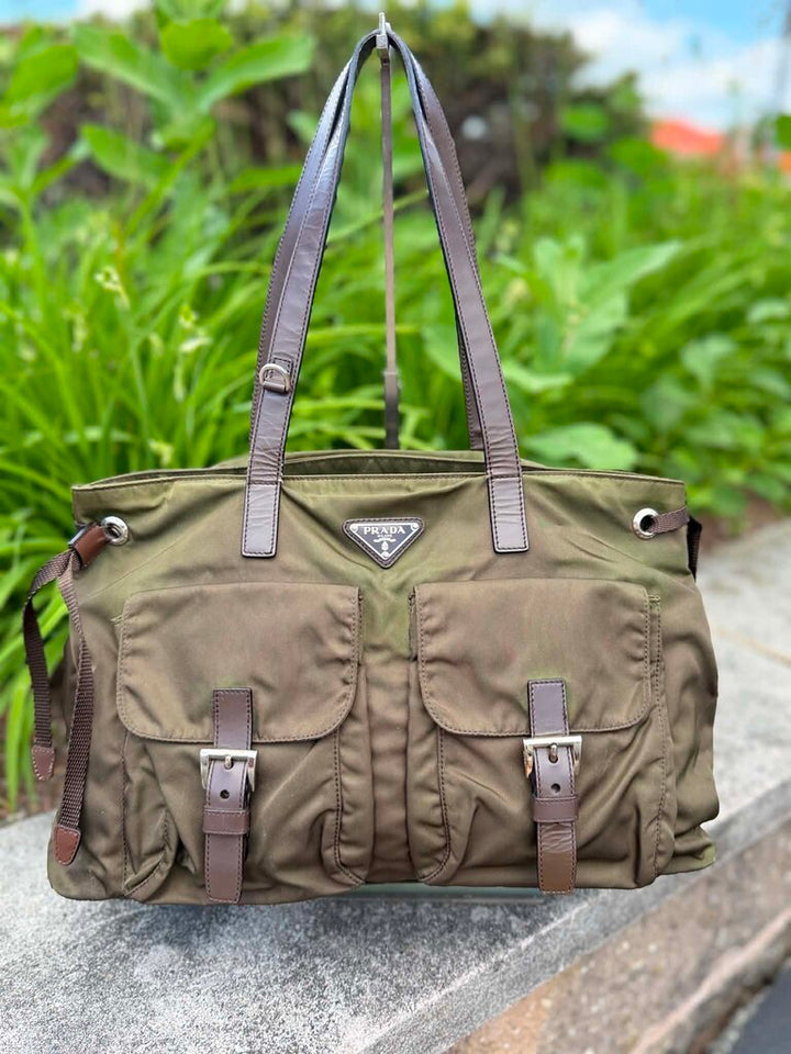 Prada Nylon Shoulder Tote