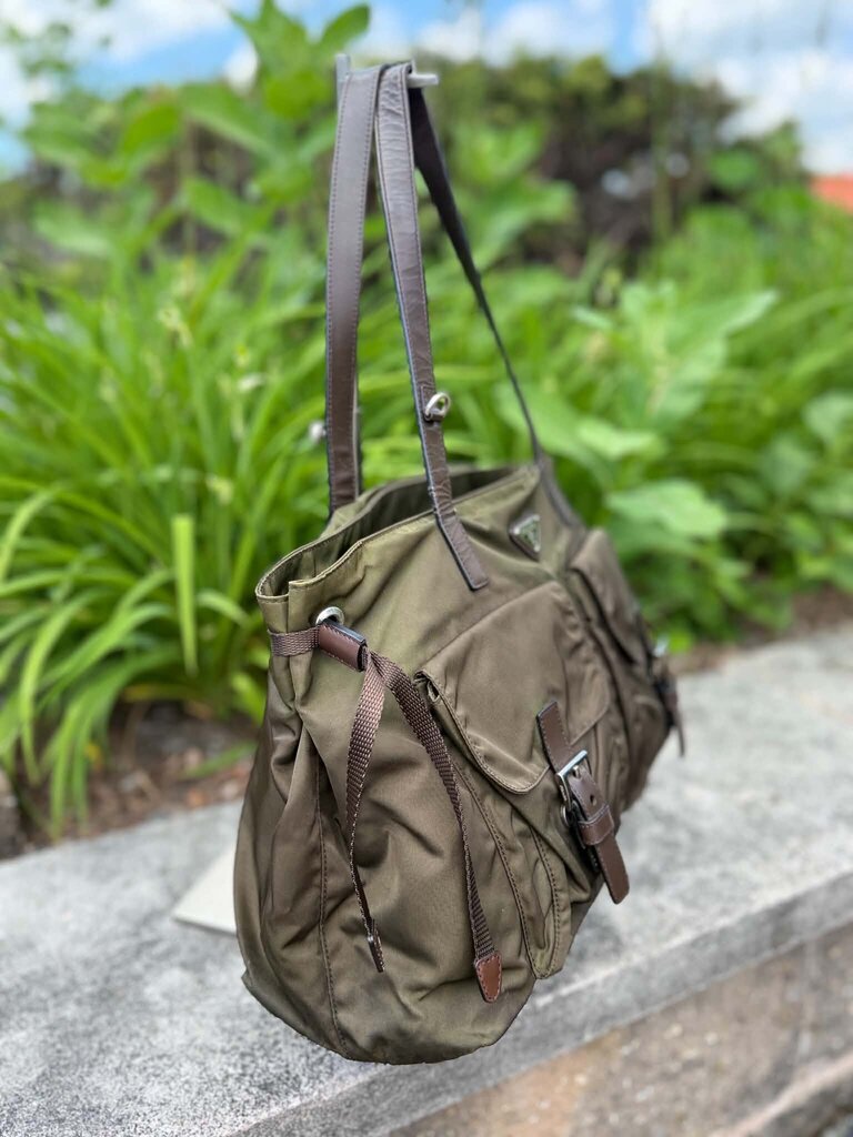 Prada Nylon Shoulder Tote