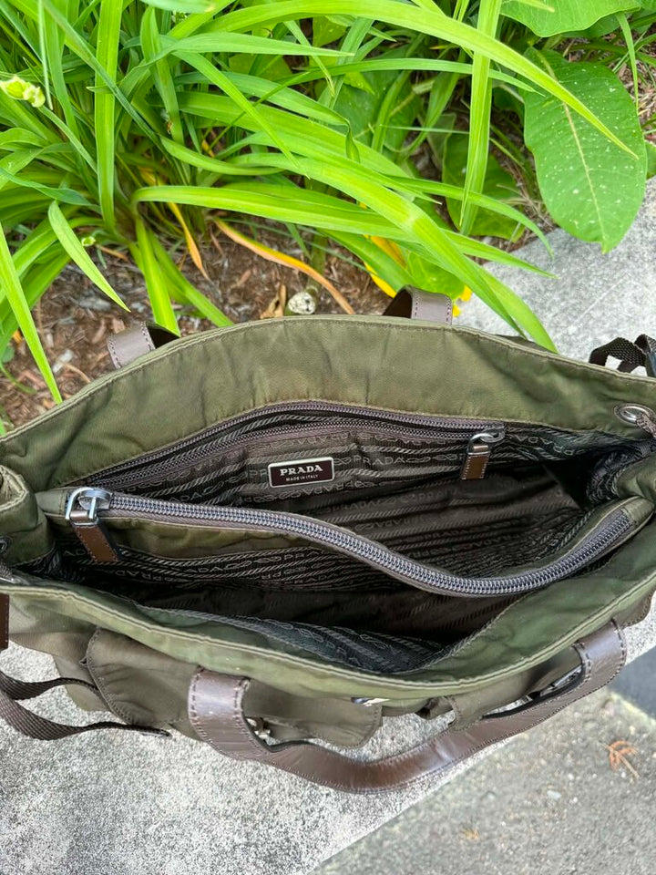 Prada Nylon Shoulder Tote