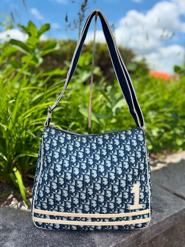 Christian Dior Trotter Canvas Messenger Bag