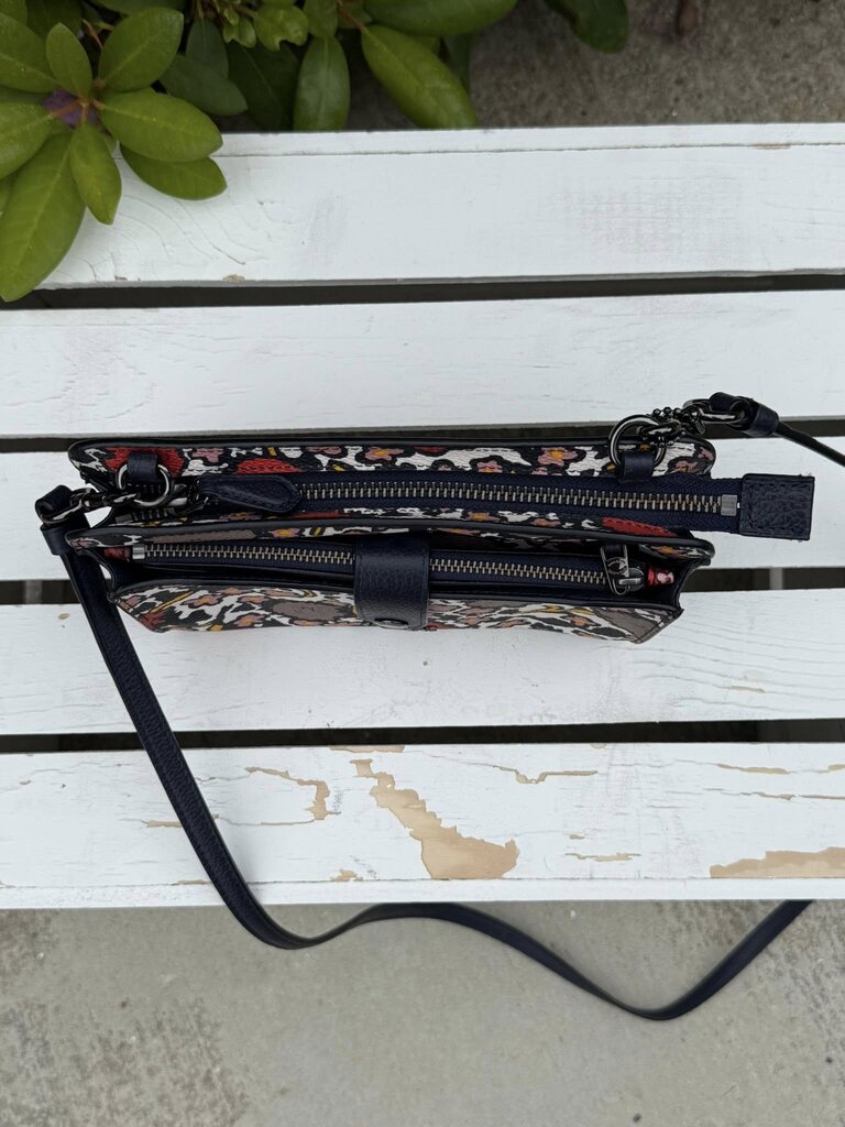 Coach Mixed Yankee Floral Wallet Crossbody